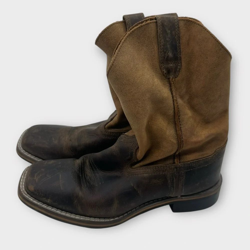 Smoky Mountain Boots Childrens 2.5 Waylon Distress Leather Cowboy Boots‎ (3910C)